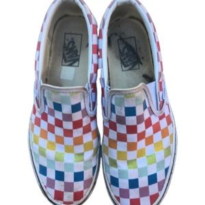 Vans checkerboard Slip on sneakers. Great shape!